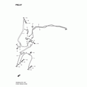 Схема вузла: Передній гальмівний шланг Suzuki DL650 V-Strom