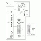 Схема вузла: Амортизатор задній для Suzuki RM100