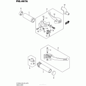 Схема вузла: Ручки керма для Suzuki VZ1500 Boulevard M90