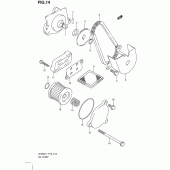 Схема узла: Масляный насос для Suzuki UH200 Burgman