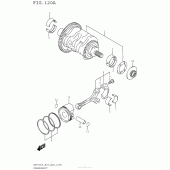 Схема вузла: Колінчастий вал & Поршень для Suzuki AN650 Burgman (EU analogue of SkyWave)