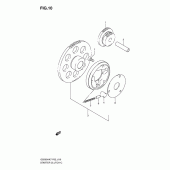 Схема вузла: Привід стартера для Suzuki GS500