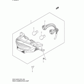 Схема узла: Задний фонарь (Стоп-сигнал) для Suzuki GSX1400