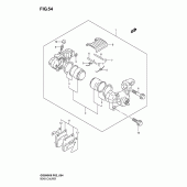 Схема узла: Задний тормозной суппорт (Model k3) для Suzuki GS500