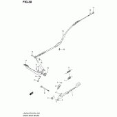 Схема вузла: Підніжка & Заднє гальмо для Suzuki LS650 Boulevard S40