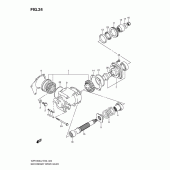 Схема вузла: Вторинна передача для Suzuki VZR1800 Intruder M1800R/Boulevard M109R