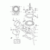 Схема вузла: Циліндр (Model m/n) для Suzuki RM250