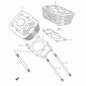Схема вузла: Циліндр для Suzuki VL250 Intruder LC