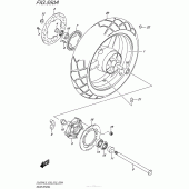 Схема узла: Заднее колесо для Suzuki DL650 V-Strom
