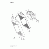 Схема узла: Радиатор для Suzuki VL800 Boulevard C50T