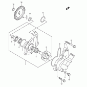 Схема вузла: Водяний насос Suzuki DR-Z400 DR-Z400S