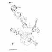 Схема вузла: Колінчастий вал & Поршень для Suzuki VZ1500 Boulevard M90
