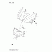 Схема узла: Накладка топливного бака (Gsx-R1000L3 E03) для Suzuki GSX-R1000