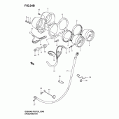 Схема вузла: Спідометр & Тахометр (Gs500fk4/k5/k6) для Suzuki GS500