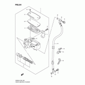 Схема узла: Передний тормозной цилиндр для Suzuki VZ800 Intruder M800/ Boulevard M50