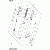 Схема узла: Вилка передней оси для Suzuki GSX-R600