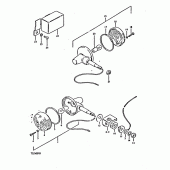 Схема узла: Поворотники (E16,  e18) для Suzuki TS250