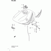 Схема вузла: Паливний бак для Suzuki GS500