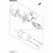 Схема вузла: Стартер електричний для Suzuki DR-Z70