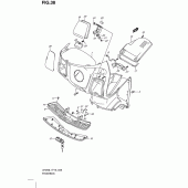 Схема узла: Передний бардачок для Suzuki UH200 Burgman