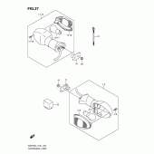 Схема узла: Поворотники для Suzuki GSR750