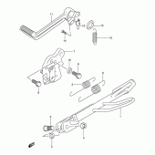 Схема узла: Подставка для Suzuki TL1000