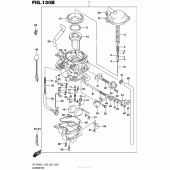 Схема вузла: Carburetor (Dr-Z400Sl7 E28) для Suzuki DR-Z400 DR-Z400S