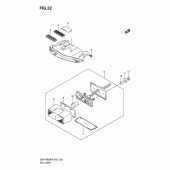 Схема узла: Задний фонарь (Стоп-сигнал) для Suzuki GSX-R600