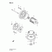 Схема вузла: Масляний насос для Suzuki DR200 DR200SE