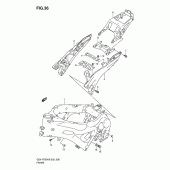 Схема вузла: Рама для Suzuki GSX-R750