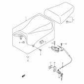 Схема узла: Сиденье (Model k4/k5/k6/k7) для Suzuki SV650