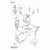 Схема вузла: Електропроводка Suzuki GZ250 Marauder