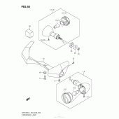 Схема вузла: Turnsignal Lamp (Vzr1800L4 E33) для Suzuki VZR1800 Boulevard M109R