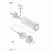 Схема вузла: Зчеплення для Suzuki DR200 DR200SE