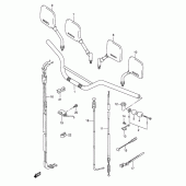 Схема узла: Руль & Тросики (Model t) для Suzuki DR800