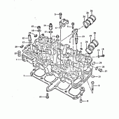 Схема узла: Головка цилиндра для Suzuki GSX750