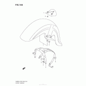 Схема узла: Переднее крыло (Vl800 E33) для Suzuki VZ800 Boulevard M50