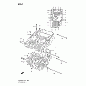 Схема вузла: Картер двигуна для Suzuki GS500