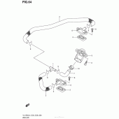 Схема вузла: Система індукції повітря для Suzuki VL1500 Boulevard C90 BOSS