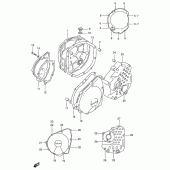 Схема узла: Крышки картера для Suzuki GSX750 Katana
