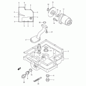 Схема вузла: Масляний насос & Піддон для Suzuki GSX-R400