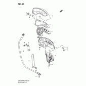 Схема узла: Спидометр для Suzuki DR125
