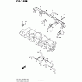 Схема вузла: Throttle Body Hose/Joint (Gsx-R750L5 E28) для Suzuki GSX-R750