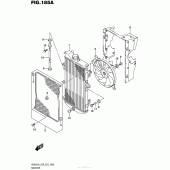 Схема вузла: Радіатор для Suzuki AN650 Burgman (EU analogue of SkyWave)