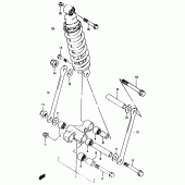 Схема вузла: Важіль прогресії (Gsf1200sav/saw/sax/say) для Suzuki GSF1200 Bandit