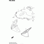 Схема вузла: Кронштейн переднього нижнього обтічника Suzuki GSX-R1000