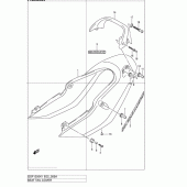 Схема вузла: Задній підсідельний обтічник (Gsf1200sk2) для Suzuki GSF1200 Bandit