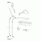 Схема вузла: Кермо & Тросики для Suzuki GSF1250 Bandit
