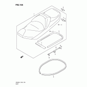 Схема узла: Сиденье (An400zal1 e51) для Suzuki AN400 Burgman (EU analogue of SkyWave)