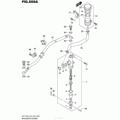 Схема вузла: Задній гальмівний циліндр Suzuki GSX-R750